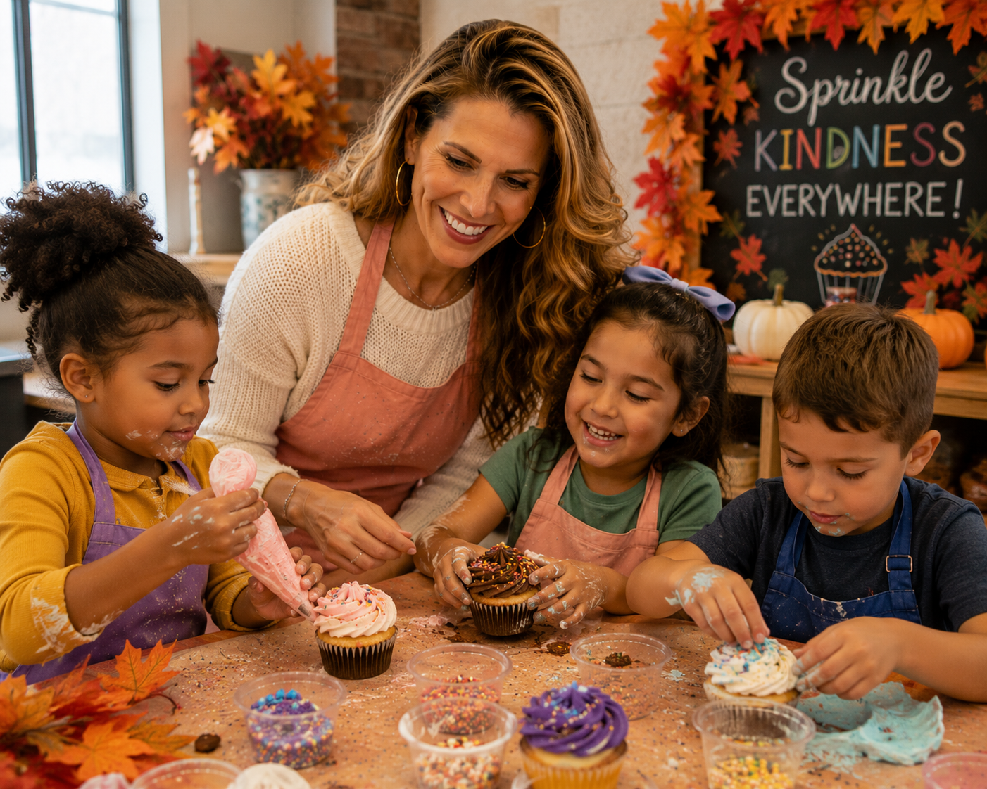 Fall-themed Sprinkle Mom decorating projects for a seasonal school session