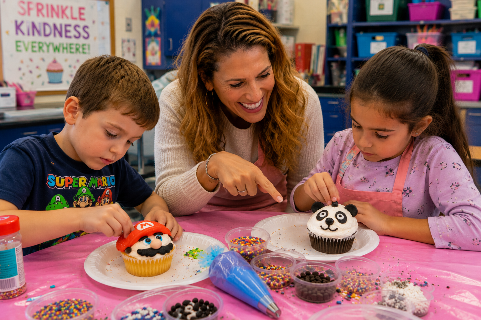 Panda and character-inspired Sprinkle Mom edible art projects